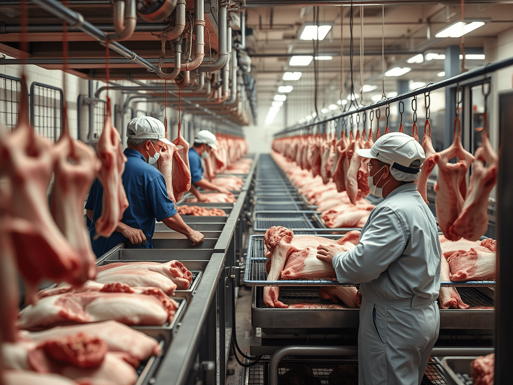 屠宰線作業與肉品品質管制